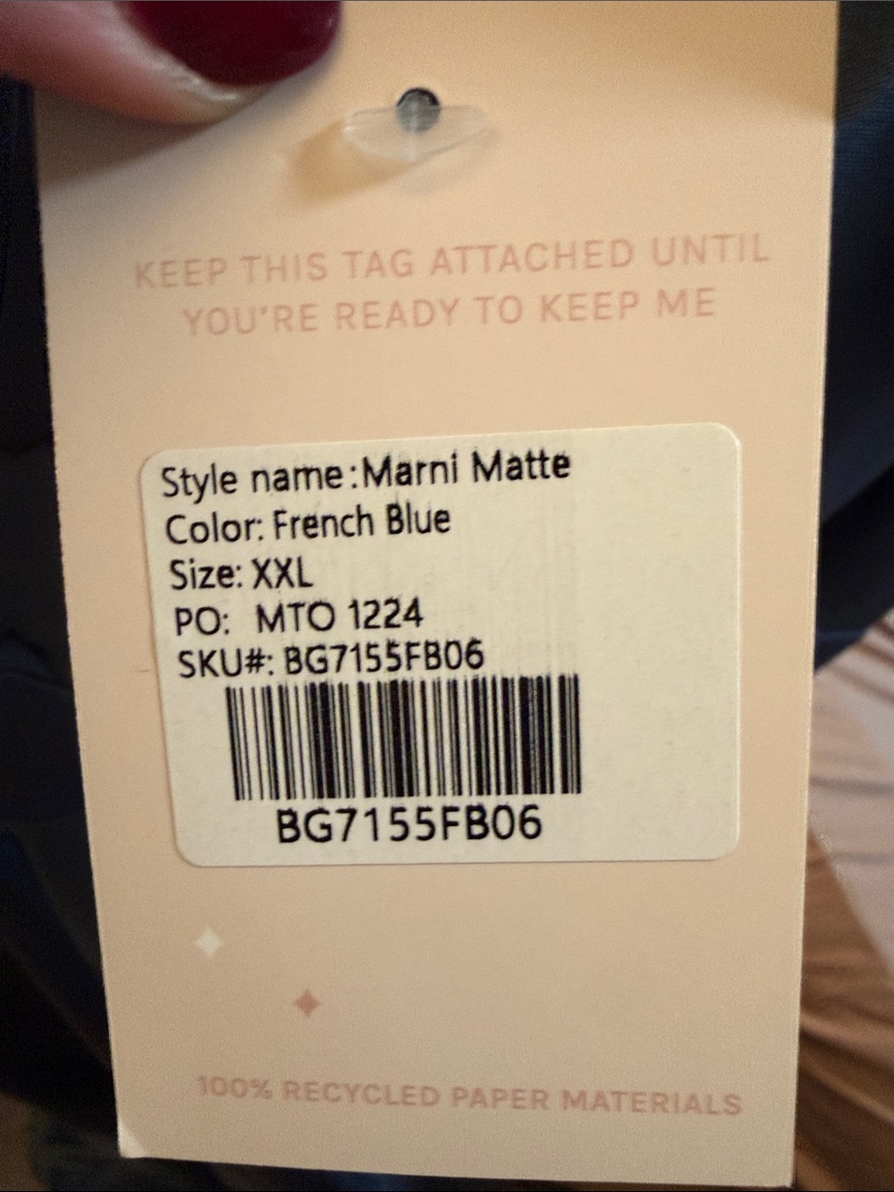 Bird label inside garment - Picture 3 of 3